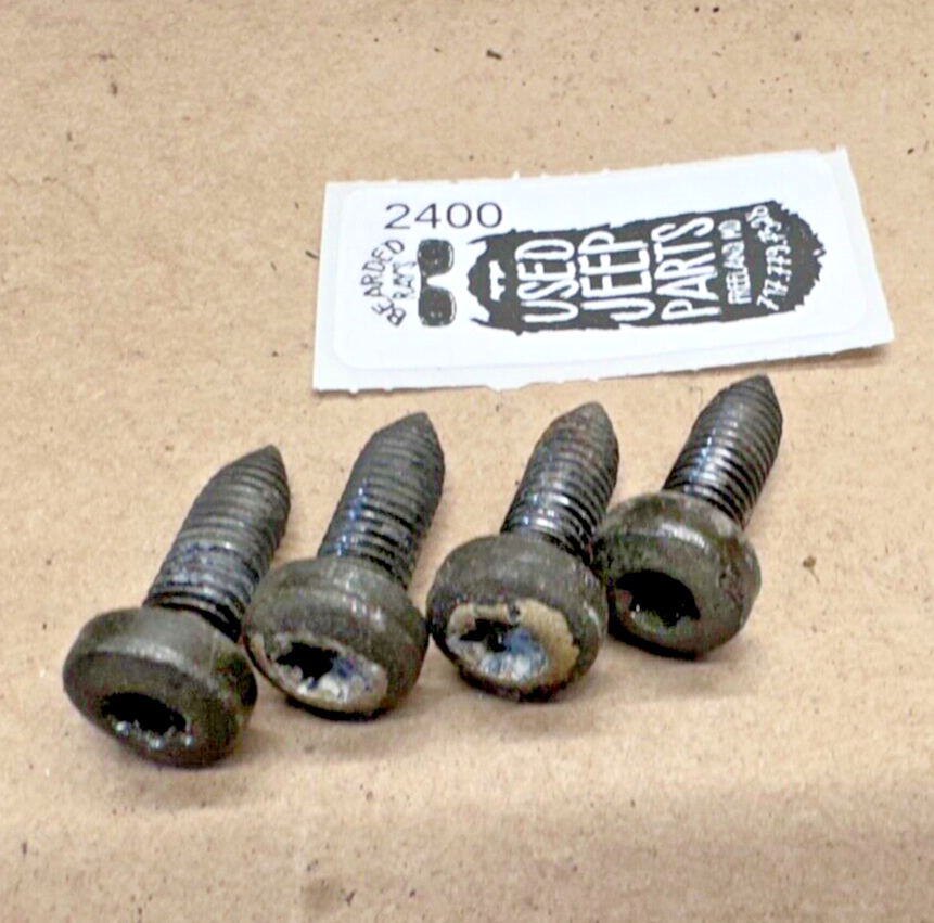87-95 Jeep Wrangler YJ OEM Seat Slider Track Adjuster Bolts Bolt 4 TORX Bracket
