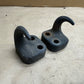 97-06 Jeep Wrangler TJ LJ OEM Factory Front Tow Hooks NO Bolts Towhook Pair Hook