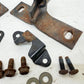 87-95 Jeep Wrangler YJ Rear Seat Brackets Back Bracket PAIR OEM Rear Mount Set