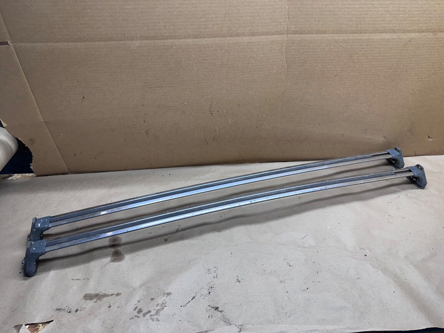 84-89 Jeep Cherokee XJ Chrome Roof Rack Cross Rails Factory OEM 85 86 87 88 Bars