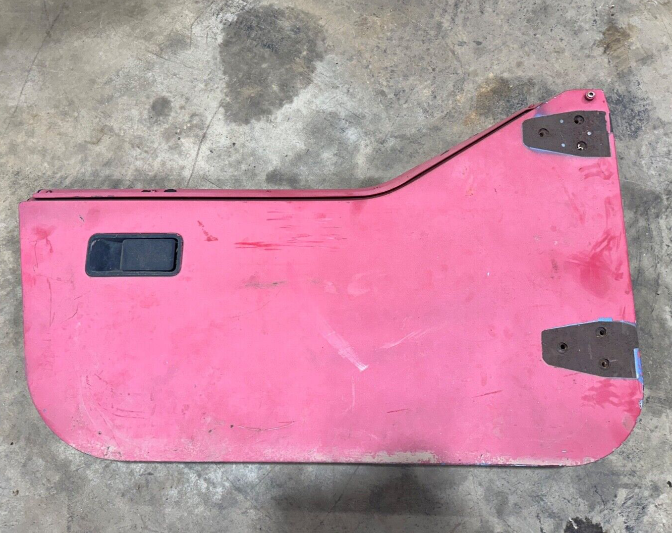 81-95 Jeep Wrangler YJ CJ7 Passenger Side Half Steel Door Lower Right Red OEM