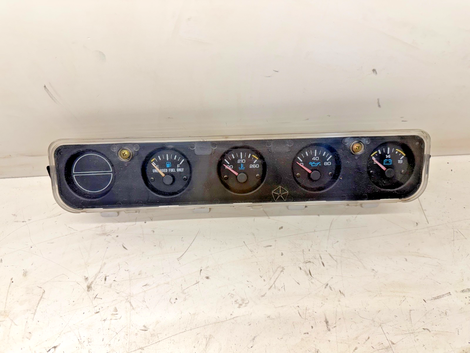 Jeep Wrangler YJ 92-1995 Dash Instrument Center Gauge Cluster Temp Oil Volt Gas