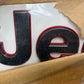 2018 2019 2020 Jeep Wrangler FRONT FENDER DARK GRAY RED Nameplate Emblem new OEM