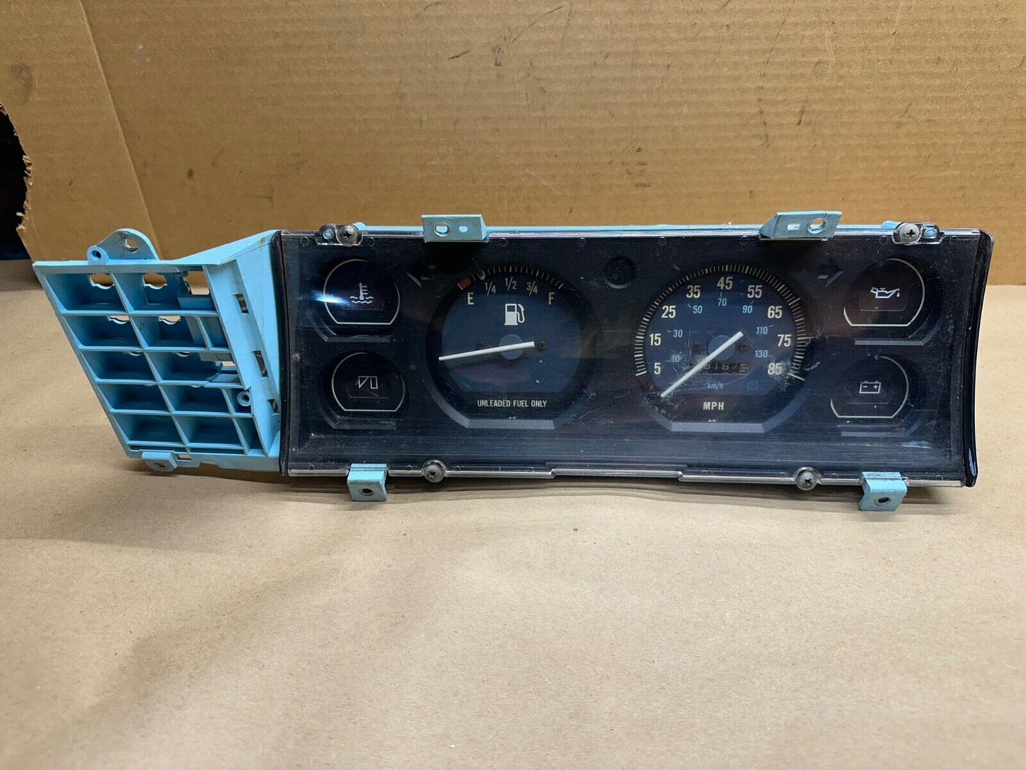 84-90 Jeep Cherokee XJ MJ 2 Gauge Speedometer Instrument Cluster 148k miles Part