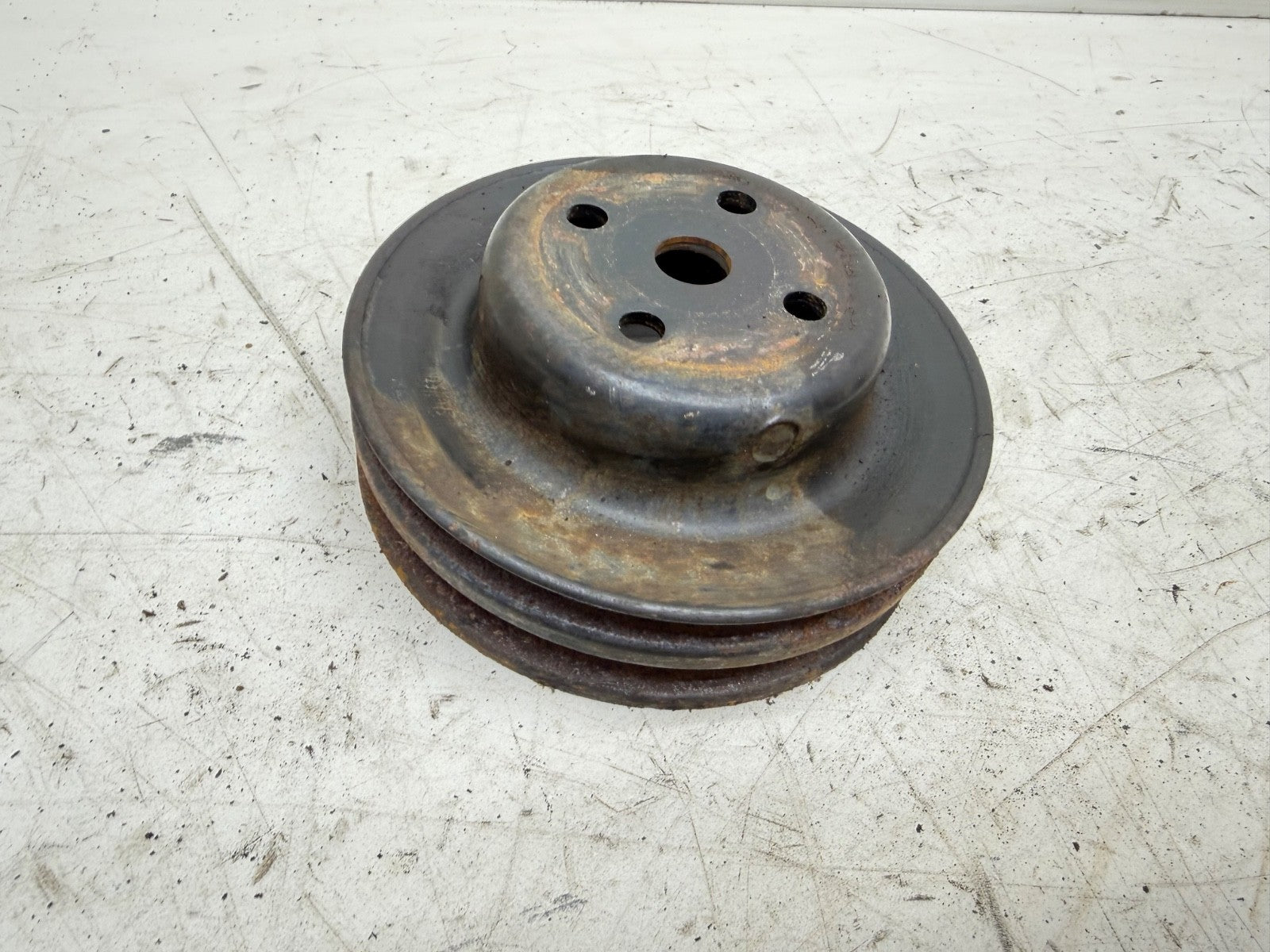 Jeep CJ 80-86 CJ7 2-Groove V Belt Water Pump Pulley 6 cyl 4.2L YJ 2.5L Wrangler