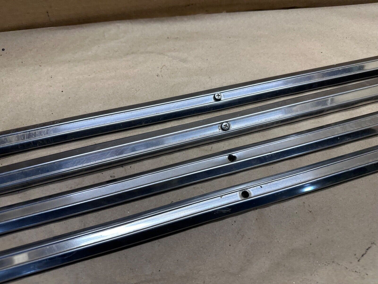 86-91 Jeep Grand Wagoneer Roof Rack Luggage Skid Strips Rails Guard FSJ SJ OEM