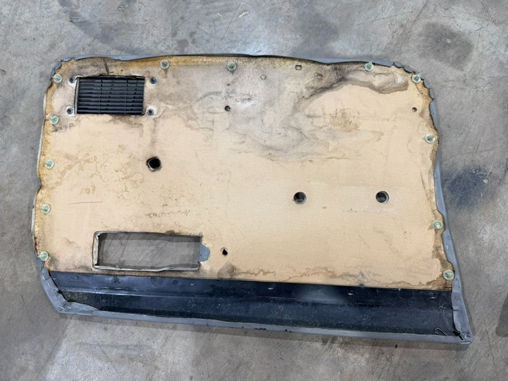 84-96 Jeep Cherokee XJ Pair L R Gray Interior Door Panel Manual Crank Windows OE