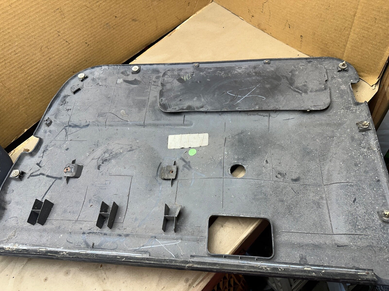 97-06 Jeep TJ Wrangler Driver Passenger FULL HARD DOOR PANEL AGATE GRAY OEM Grey