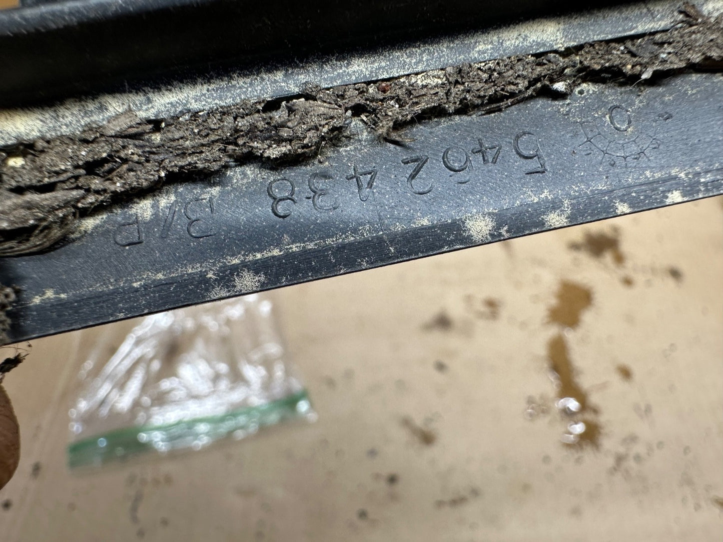 87-95 Wrangler Jeep YJ Cowl Vent Plastic Factory 8 Hole 5462438 OEM OE TRIM