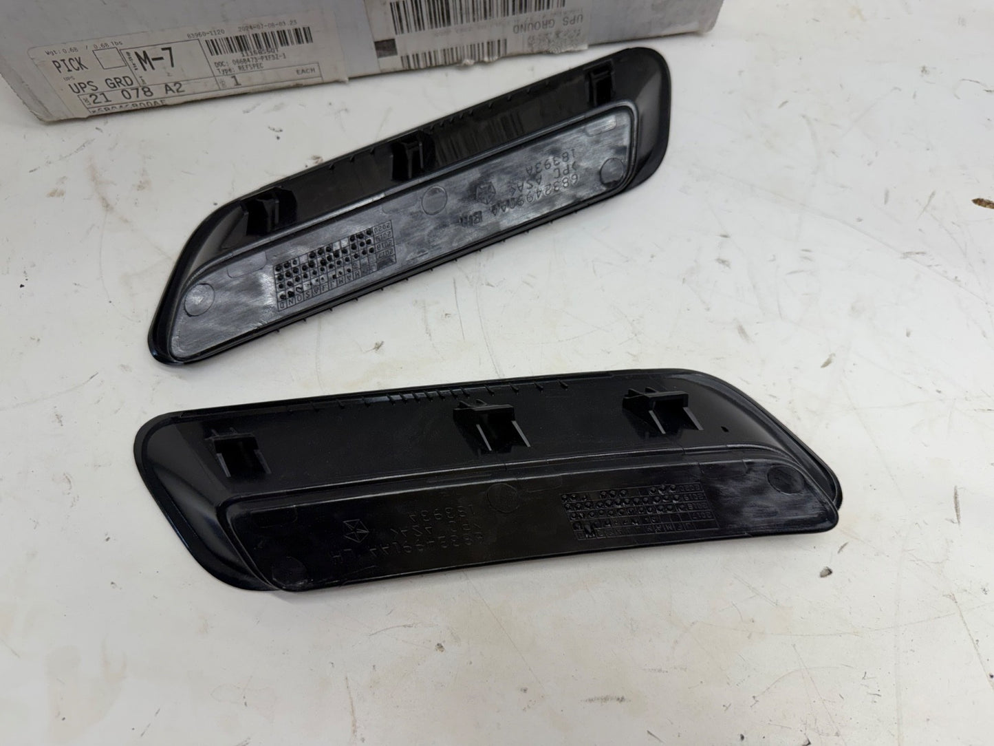 2009-2021 DODGE RAM 1500 FRONT HOOD BEZEL R/H & L/H NEW MOPAR GENUINE 68046800AF