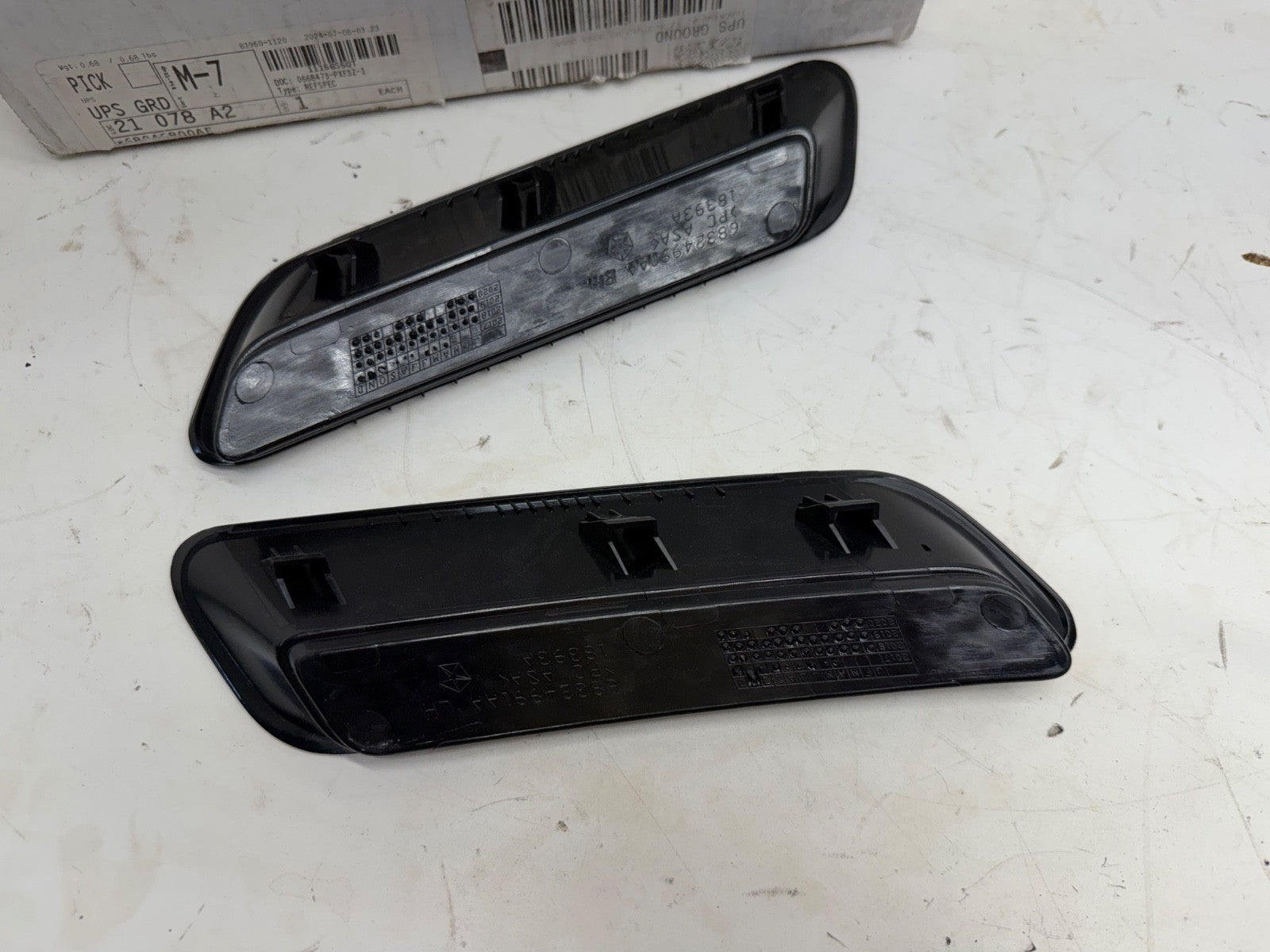 2009-2021 DODGE RAM 1500 FRONT HOOD BEZEL R/H & L/H NEW MOPAR GENUINE 68046800AF