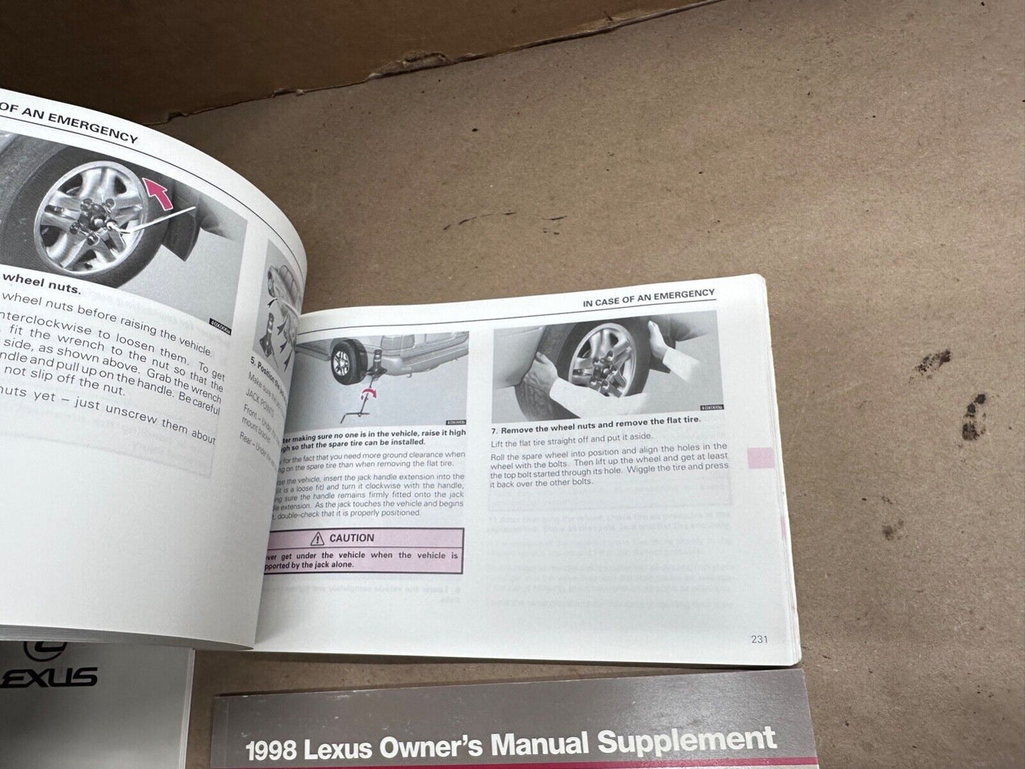 98 1998 Lexus LX 470 LX470 Owners Manual Pamphlet Book Pouch Operator OEM OE