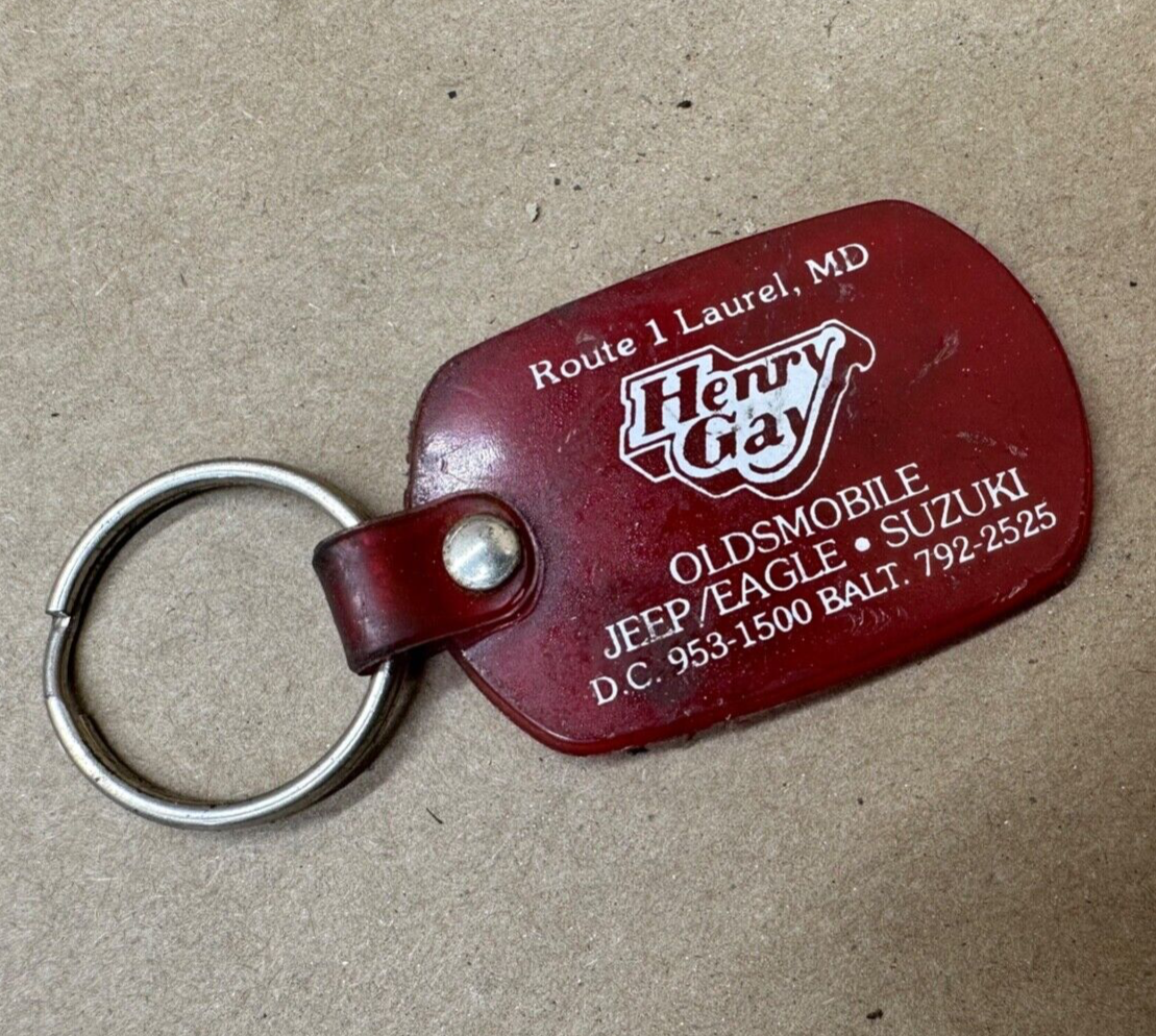 Henry Gay Oldsmobile Jeep Eagle Suzuki Keychain Laurel Maryland MD Baltimore Fob