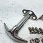 87-95 Jeep YJ Wrangler Chrome Hood Catch Latch Kit Aftermarket Stainless Steel