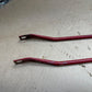 Grille Support Rod Grill to Firewall TUB RED OEM PAIR 97-06 Jeep TJ Wrangler