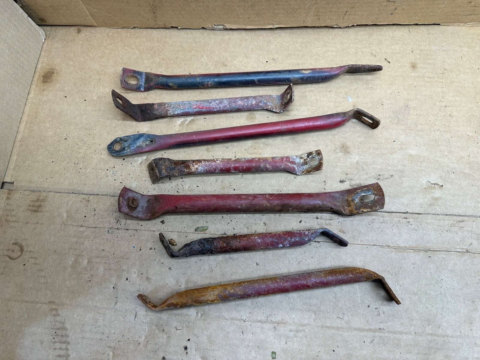 87-95 Jeep Wrangler YJ FENDER to Firewall Support Bar Set OEM Factory Rod Brace