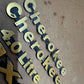 84-01 Jeep Cherokee XJ Fender Emblem Logo Name Plate Emblem Set GOLD LIMITED OEM