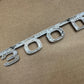 80s Mercedes 300D Aluminum Rear Trunk Nameplate Emblem 1238170915  MD0182-4