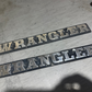 87-91 Jeep Wrangler YJ Side Body Tub Emblem Badge OEM Factory Rear Left Right OE
