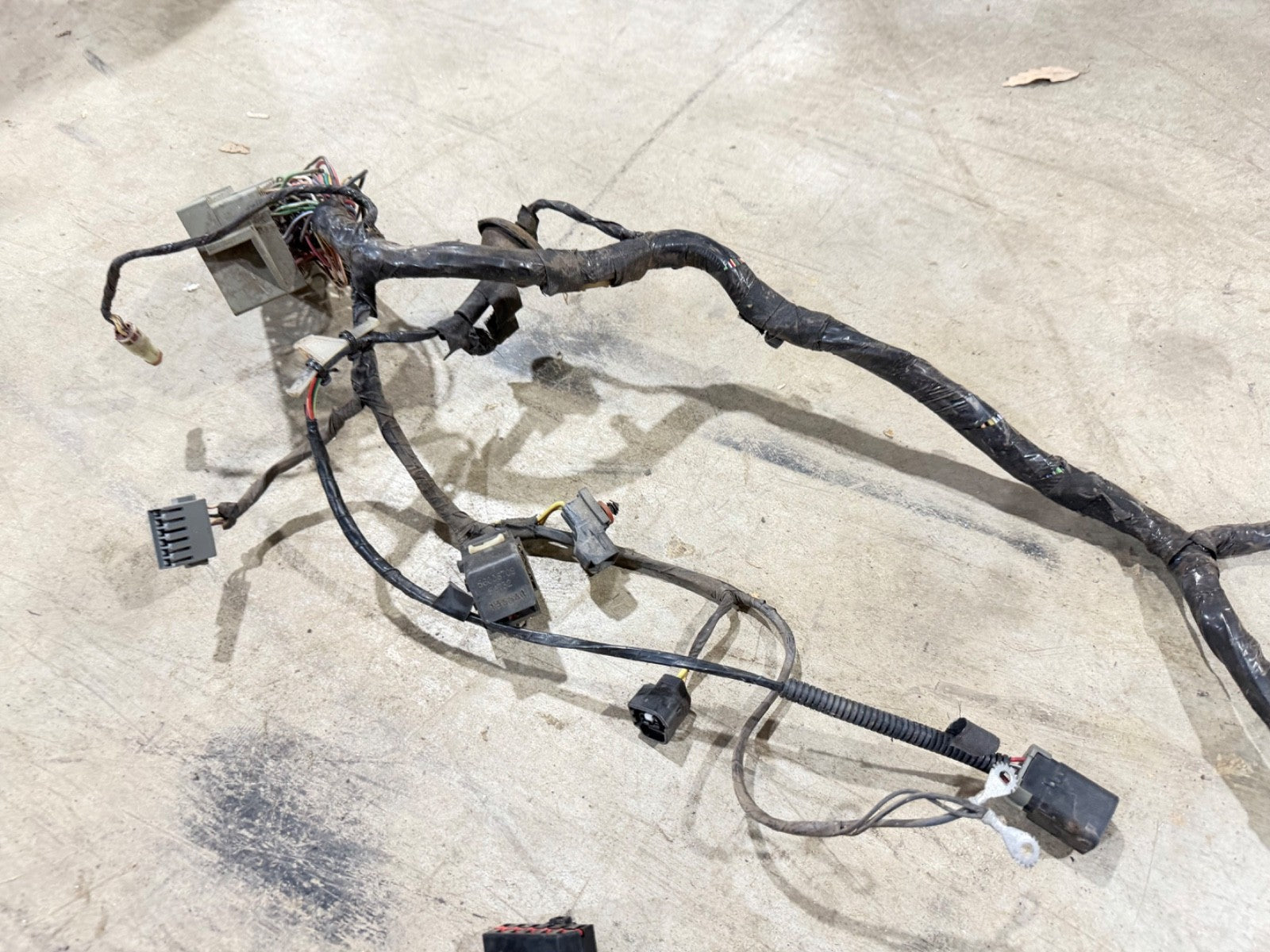 97 Jeep TJ Wrangler Soft Top Dash Instrument Panel Wiring Wire Harness OEM