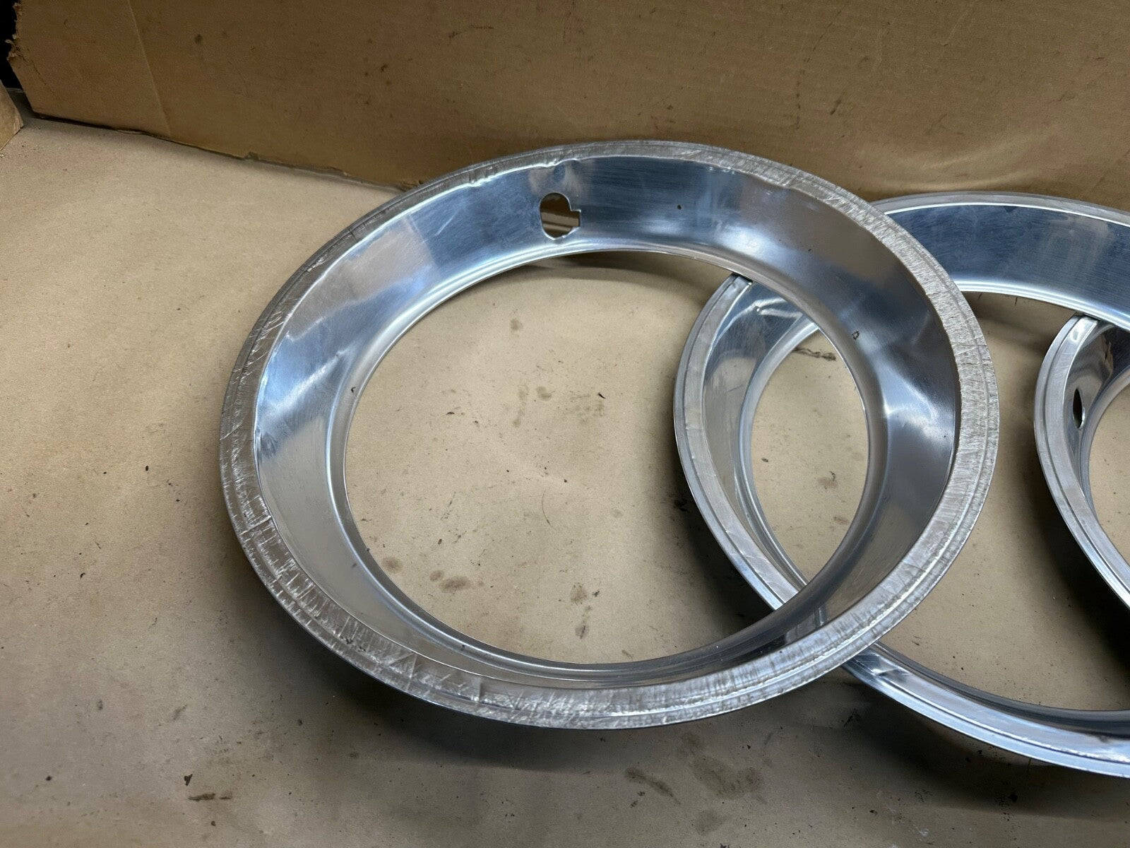 Set of 4 Jeep Cherokee XJ Wrangler YJ TJ OEM Chrome Trim Beauty Ring Wheel 15"