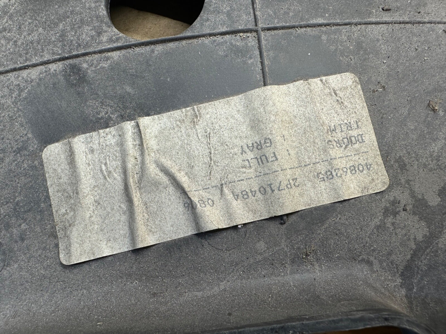 97-06 Jeep TJ Wrangler Driver Passenger FULL HARD DOOR PANEL AGATE GRAY OEM Grey