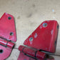 76-95 Jeep Wrangler CJ/YJ Windshield Hood Door Upper Hinges Pair OEM Factory RED