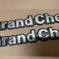 93-98 Jeep Grand Cherokee OEM 55295445 front fender nameplate Emblem Pair Set 2