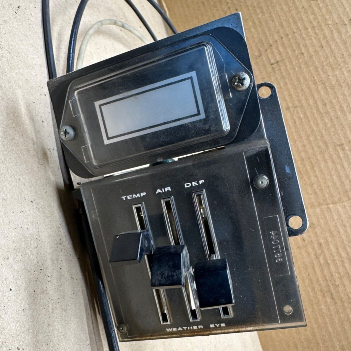 67 AMC REBEL HEATER CONTROL With 3 Cables WEATHER EYE 4484153 OEM Factory HVAC