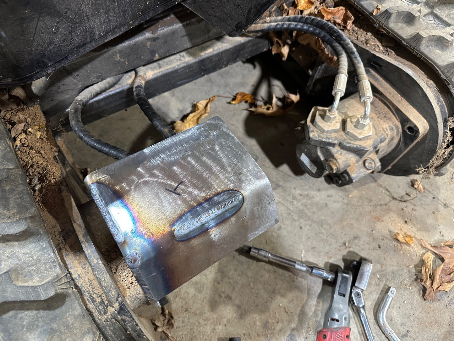 Chinese Mini Excavator Drive Motor Line Guard Front Ram 1 Ton Cover AGT MIVA USA
