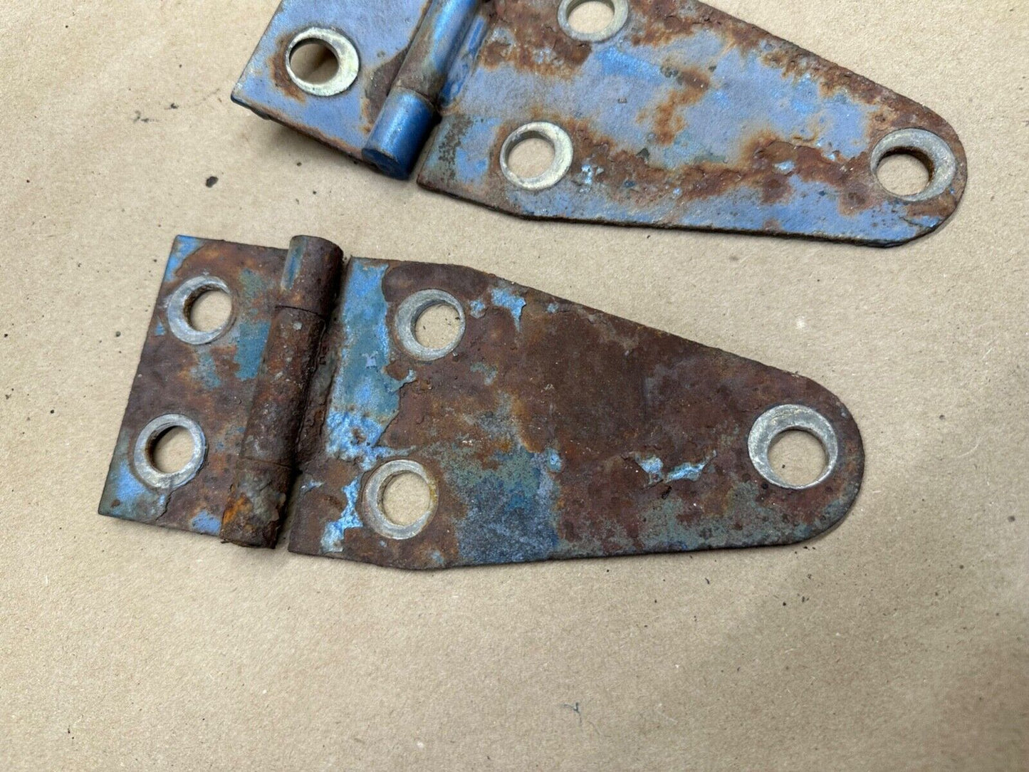 76-95 Jeep Wrangler YJ CJ Hood Hinges Hinge Set Patina FREE SHIPPING OEM