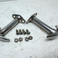 87-95 Jeep YJ Wrangler Chrome Hood Catch Latch Kit Aftermarket Stainless Steel