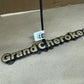 93-98 Jeep Grand Cherokee OEM 55295445 Gold fender nameplate Emblem Pair Set 2