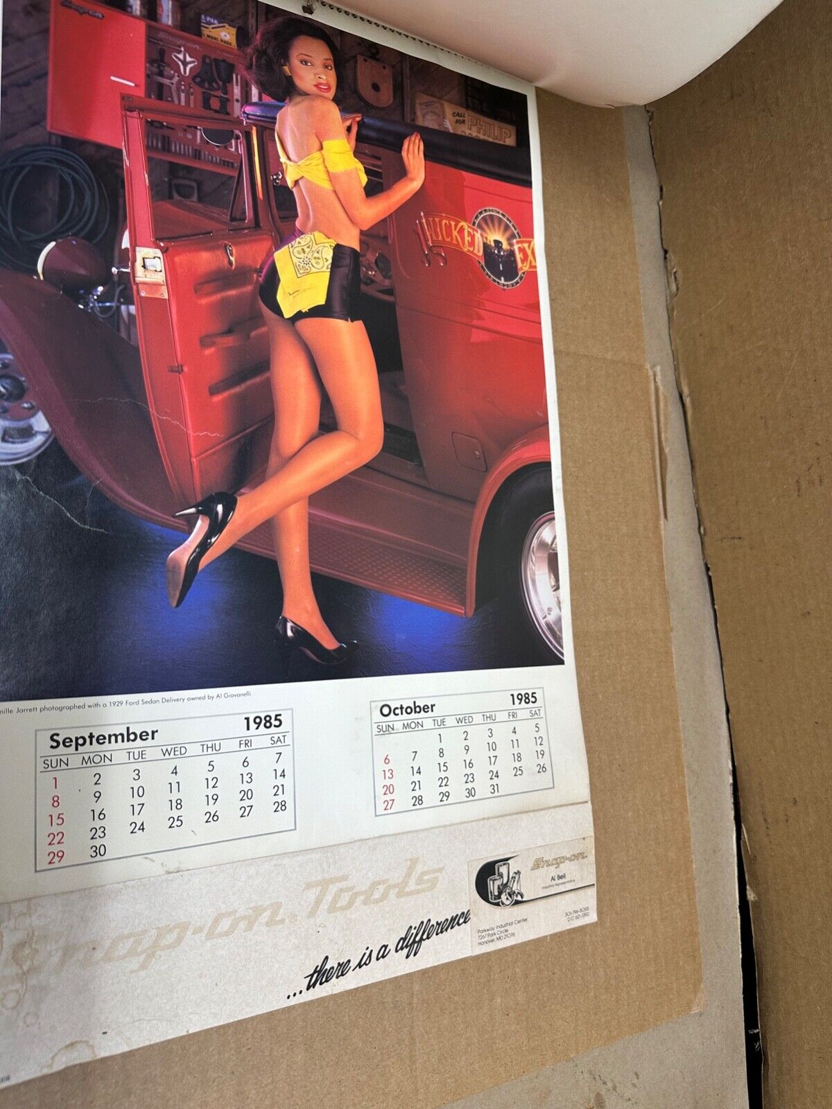 1985 Snap On Tools Pinup Calendar Collectors Edition Man Cave Girl Girls 85