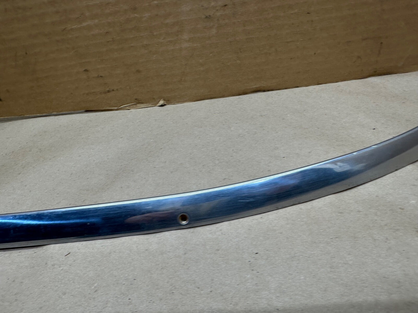 Jeep FSJ Grand Wagoneer Driver Lower Windshield Stainless Steel Trim Chrome Left