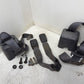 97-02 Jeep TJ Wrangler Complete SET REAR Seat Belts Belt Buckles Seatbelt Back