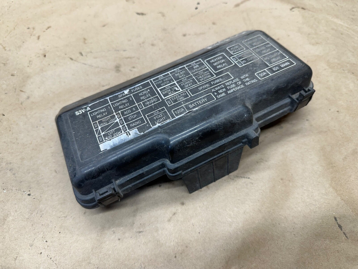 2001-2006 Acura MDX 3.5L V6 Fuse Box Fusebox Upper Cap Lid Cover S3V-A1 Block OE