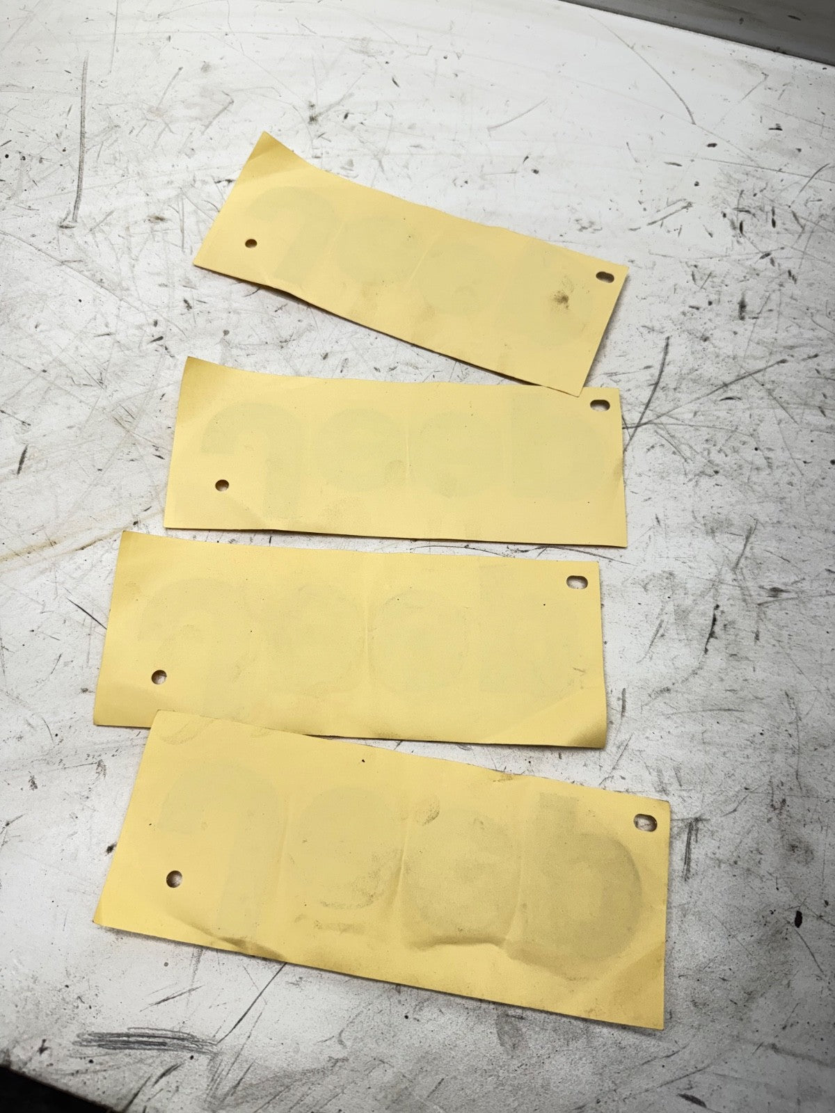 Set of 4 OEM Mopar Jeep 68292513AB "JEEP" Nameplate Badge Emblem Front Fender