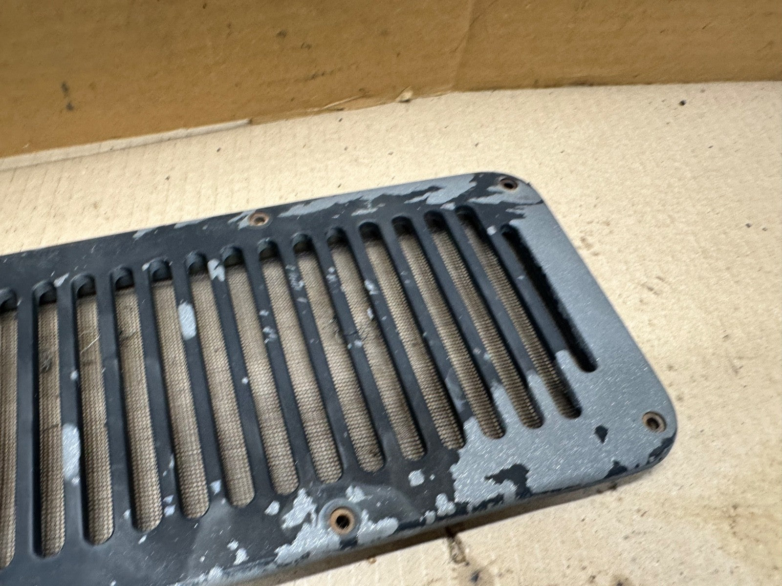 87-95 Wrangler Jeep YJ Cowl Vent Plastic Factory 8 Hole 5462438 OEM OE TRIM