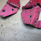 76-95 Jeep Wrangler CJ/YJ Windshield Hood Door Upper Hinges Pair OEM Factory RED
