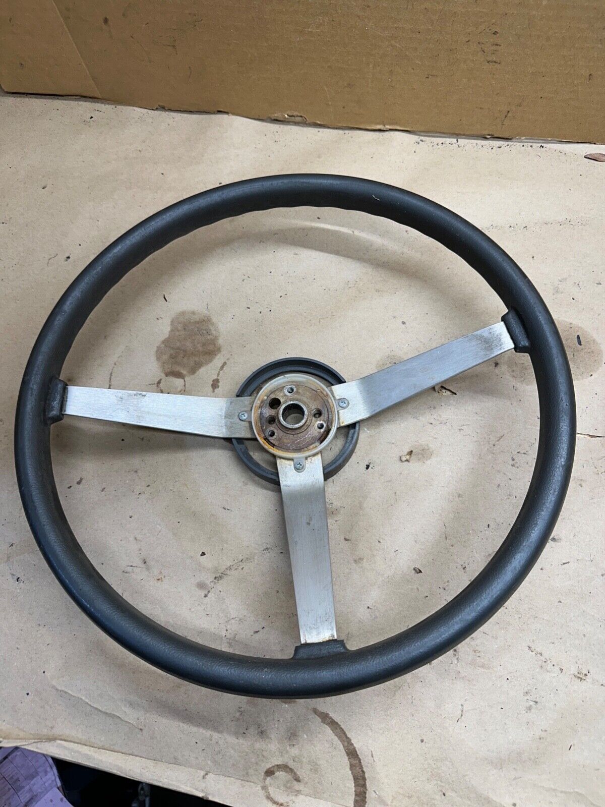 84-96 Jeep Cherokee Wrangler XJ YJ MJ Comanche 3 Spoke Steering Wheel Grey Gray