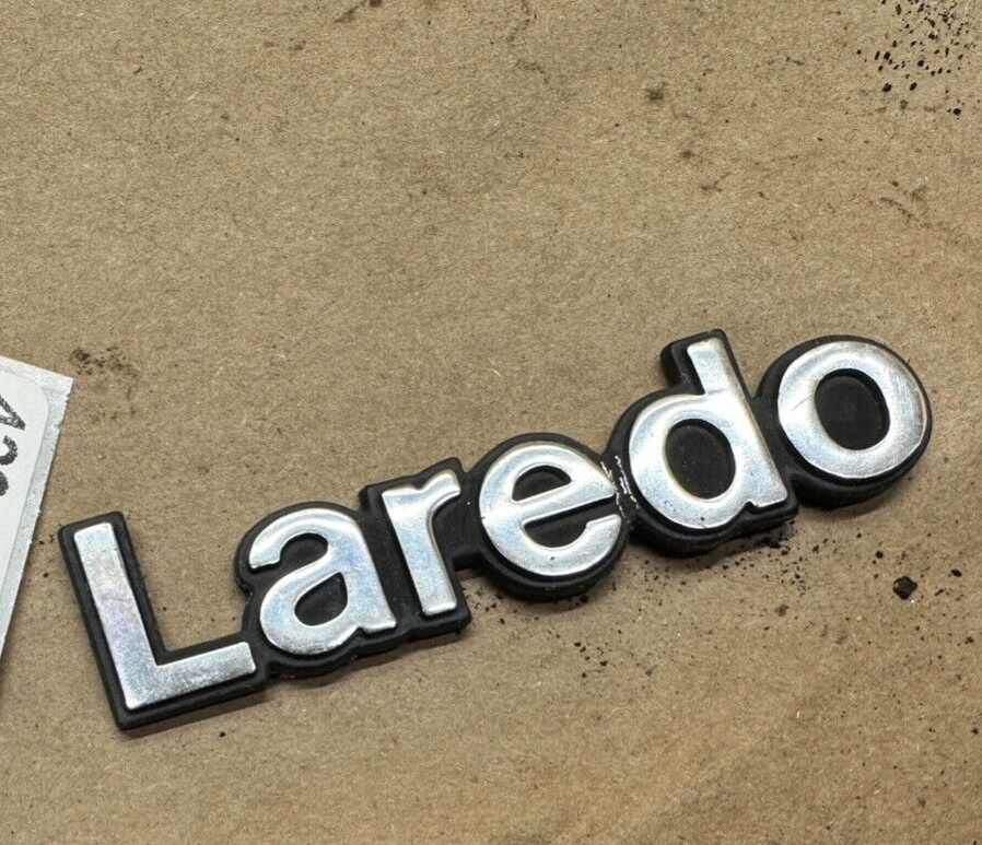 84-96 Jeep Cherokee XJ Laredo Emblem Badge OEM Factory Fender Name Plate Hatch