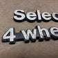 84-01 Jeep Wagoneer Cherokee XJ Selec-Trac Metal Emblem Badge Select Track OEM