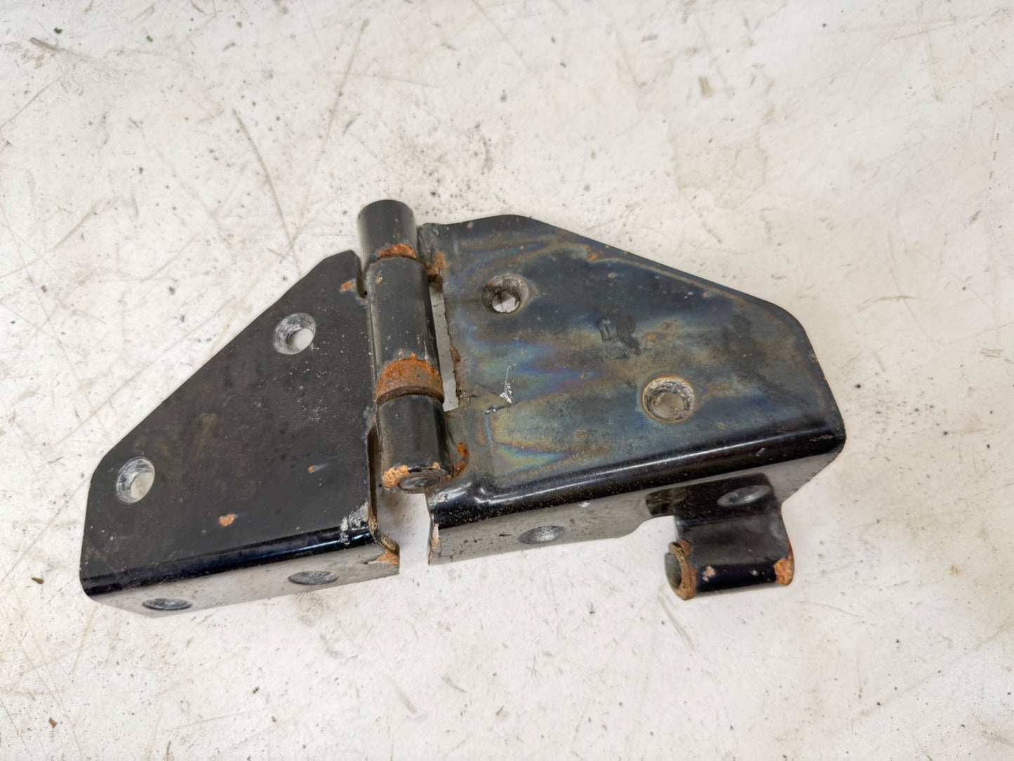 76-95 Jeep Wrangler CJ/YJ Windshield Hood Door Upper Hinges Pair OEM Factory RED