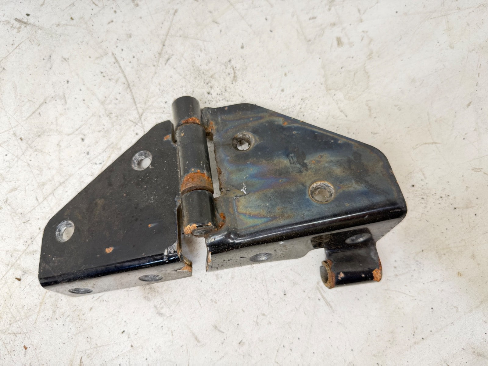 76-95 Jeep Wrangler CJ/YJ Windshield Hood Door Upper Hinges Pair OEM Factory RED