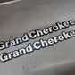 93-98 Jeep Grand Cherokee OEM 55295445 Gold fender nameplate Emblem Pair Set 2