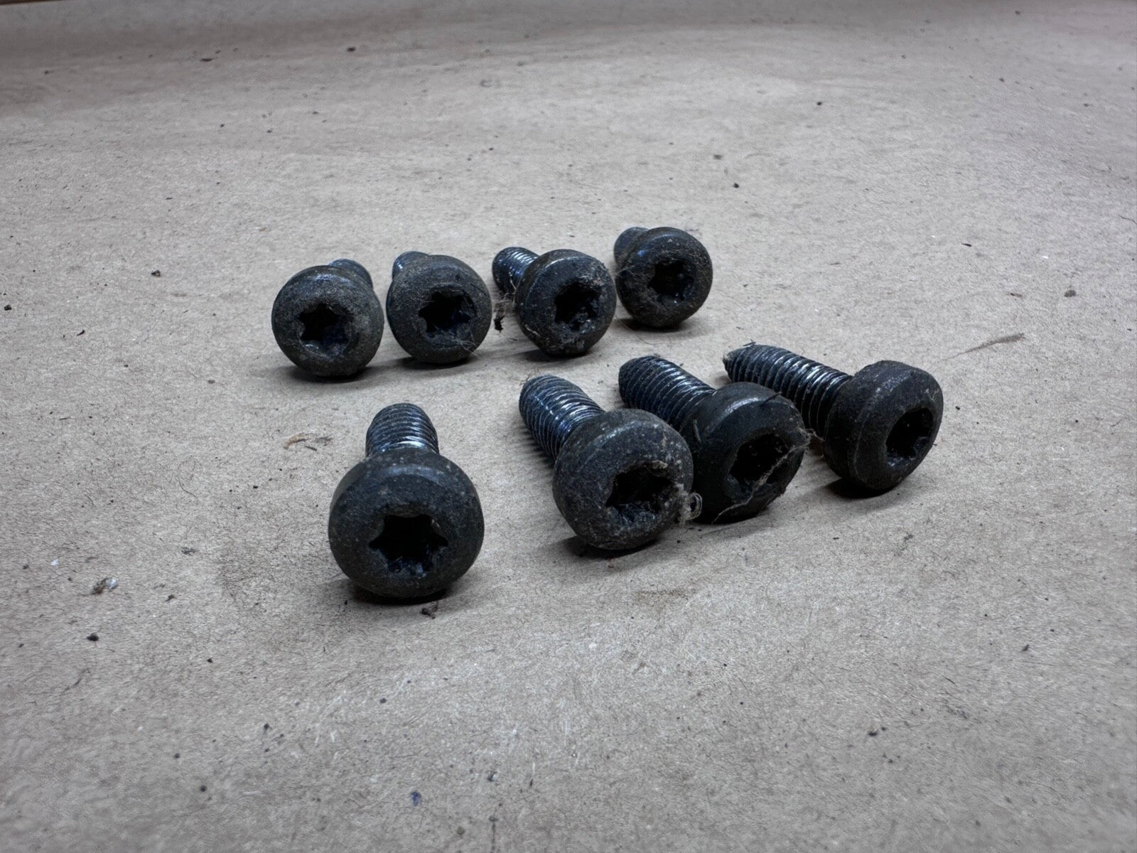 87-95 Jeep Wrangler YJ OE Seat Slider Track Adjuster Bolts Base OEM TORX Bracket