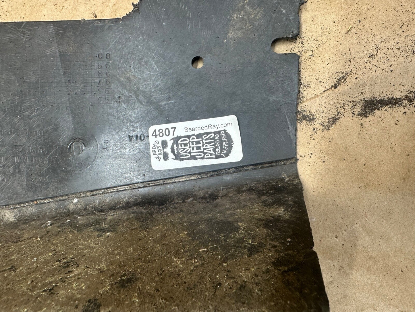 1997-2006 WRANGLER TJ Driver Side Rear Fender Liner 55155633AB Inner Trim Left