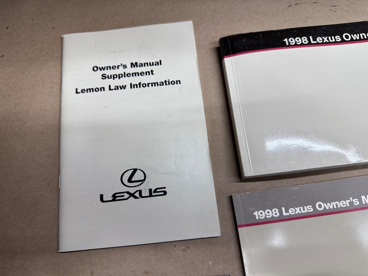 98 1998 Lexus LX 470 LX470 Owners Manual Pamphlet Book Pouch Operator OEM OE