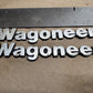 74-86 Jeep Grand Wagoneer LH or RH Fender Emblem Badge FSJ SJ Metal Left Right